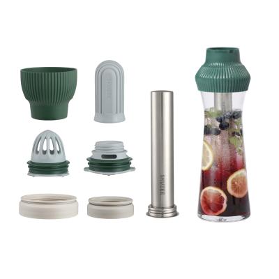 China Multifunctional Mason Jar Lid Accessory Manual Juicer Squeezer Loose Leaf Tea Infuser Bottle Cover for sale