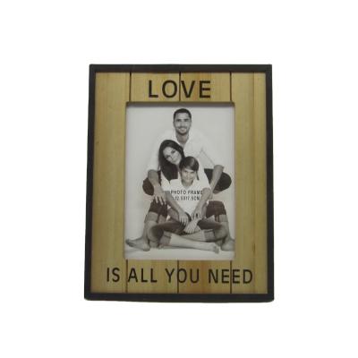 China Wholesale Minimalist Family Wooden Collage Photo Frame Rectangle Picture Frame Desktop View Photo Display Stands for sale