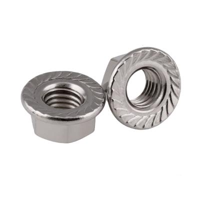 China DIN6923 Heavy Industry Flange Nut Castellated Stainless Steel Nut 304 316 With Washer for sale