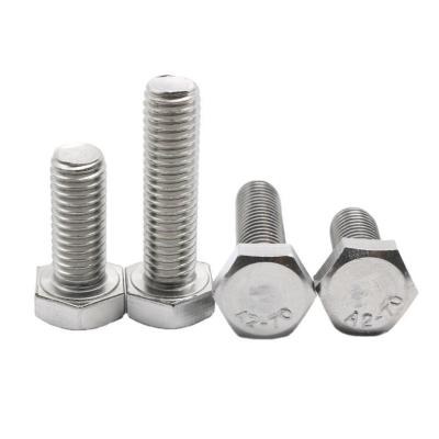 China DIN933 DIN931 Stainless Steel Hex Head Bolt for sale