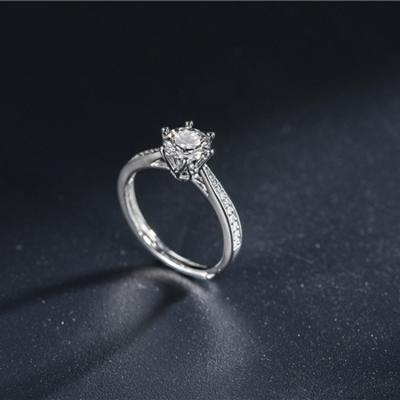 China Wholesale Brilliant CLASSIC Cut S925 Moissanite Women's Tianshizhiyue Engagement Ring for Girlfriend CLASSIC Sterling Silver Lucky Rings for sale