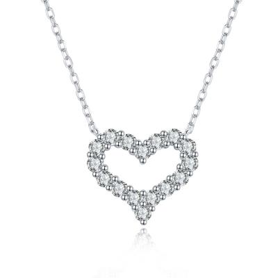 China TIANSHIZHIYUE Heart Necklace Jewelry TIANSHIZHIYUE Women FASHIONABLE Pendant Ladies Bridal Wedding Necklaces Wholesale 925 Sterling Silver Trendy OEM ODM for sale