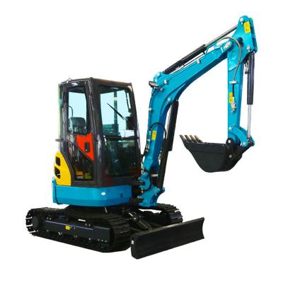 China Road Construction 3.5 Ton Mini Excavator Agriculture Helper Machine 1 Ton Excavator 2 Ton Crawler Ripper Excavator Rotator for sale