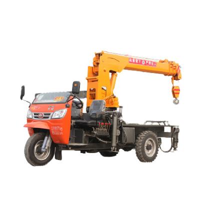 China TRUCK CRANE 3 ton diesel tricycle crane tricycle crane tricycle 3 wheeler crane for sale