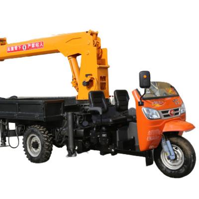 China TRUCK CRANE Hydraulic Truck Mounted Crane Tricycle Mini Crane Crane Truck Tricycle For Sale for sale