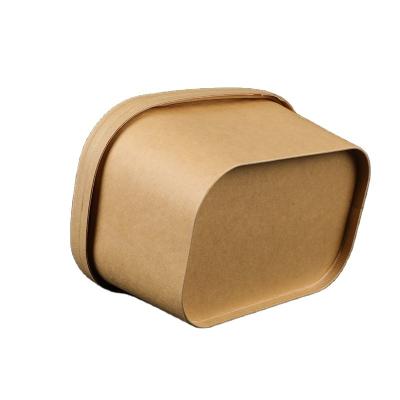 China High Quality Customized Disposable New Design Rectangle Kraft Paper Bowl Rectangle for sale