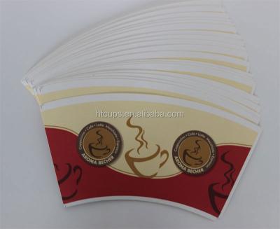 China Factory Supply Waterproof Hot Selling OEM Offered Disposable Paper Cup Manufacturers Print Raw Material Paper Cup Fan for sale