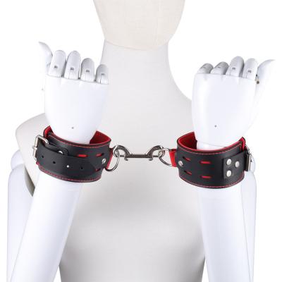 China Shackles alternative toys leather cuff bdsm handcuffs bondage bdsm bondage set for couples for sale