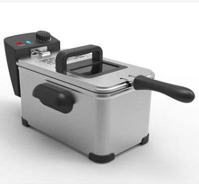 China Household 3L Stainless Steel Electric Deep Fryer Machine Chicken Deep Fryer for sale