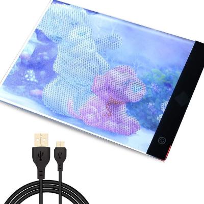 China Dimmable LED Light Pad With USB Power Cable Dimmable Shine Diamond Painting Accessories Led Light Tablet Pad for sale