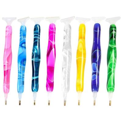 China New Classic/Postmodern Resin Dot Drill Pen 5D Diamond Painting Pen With Multiple Pen Tips With Resin Made Quality for sale