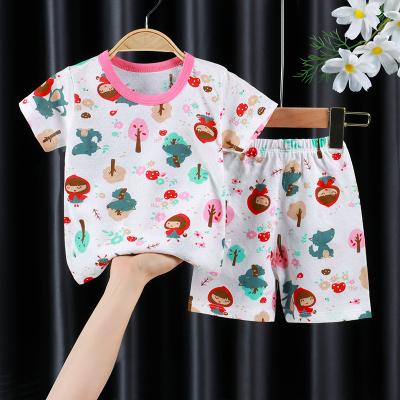 China Summer Casual Children's T-shirt Shorts Sets Boy Girl Baby Clothing Sets Wholesale Children Clothes Newborn Clothes Sets for sale