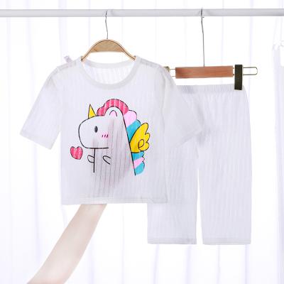 China Wholesale casual summer girls' clothing suits children's clothing boutique hot-selling children's clothing cartoon pattern costumes for sale