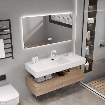 China Good Selling Eco - Friendly Wood Cabinet Vanity For Bathroom Bathroom Cabinet for sale