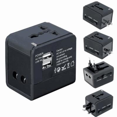 China portable-Universalreise-Adapter-Schwarzes Wechselstrom-Wand-Berg 5V 1A/5V 2.1A zu verkaufen