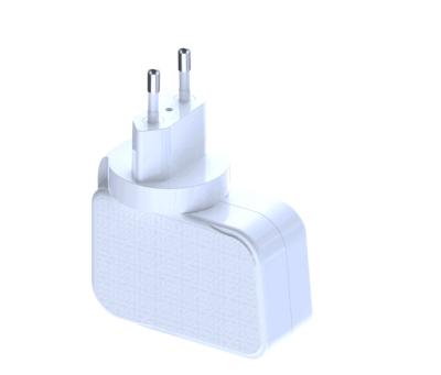 China PVC Universal Power Plug Adapter , EU Ac Adapter Power Supply 45W GAN PD Power for sale