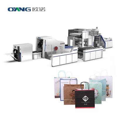 China Full Automatic Paper Bag Making Machine within Online Rope Handle Attach for sale