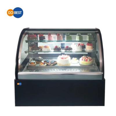 China Cake Showcase Display Refrigerator Showcase Counter Top Display Cake Refrigerator Showcase for sale