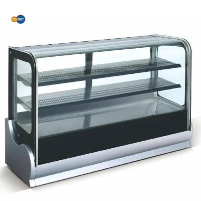 China DOBEST Commercial catering equipment cake fridge refrigerated showcase freezer bakery cake display showcases chiller for sale