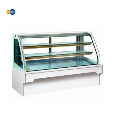 China DOBEST Bakery Shop Small Front Curved Countertop Cake Bread Display Cabinet for sale