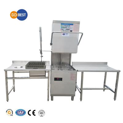 Cina Automatic Stainless Steel pass through Dishwasher for Hotel/Lifting dishwasher in vendita