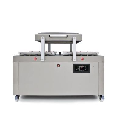 China 2022 DOBEST Semi Automatic Double Chamber Nitrogen Gas Flushing Food Cheese Meat Vacuum Packaging Machine for sale