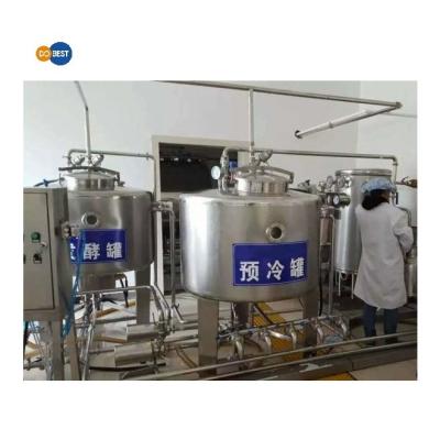 China 2022 DOBEST Food grade semi automatic yogurt maker machine mini turnkey plant yogurt production line for sale