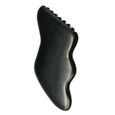 China Guasha Facial Massager Bian Stone Gua Sha Black Scraping Jade Tools Gua Sha Facial Guasha Board Massage for sale