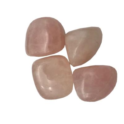 China China Tumbled Natural Stone Rose Quartz Crystal Polished Tumbled Gemstone Stones for sale