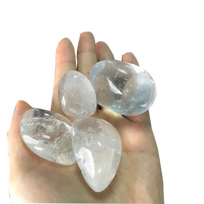 China China Tumbled Stones Gemstone Natural Clear Quartz Tumbled Stone Crystal Polishing Tumbled Stones for sale