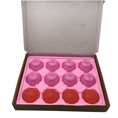 China Chinese Acupuncture Cupping Back Cups Hijama Cupping Cups Vacuum Therapy Silicone Cupping Set for sale