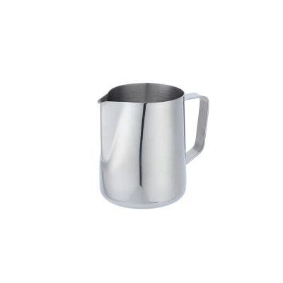 China Large Capacity 1000ml Capacity Stainless Steel Coffee Maker Mug Milk Maker Coffee Mug Viable Silver Foaming Latte Art Frother Foaming Milk Maker for sale