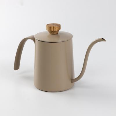 China Hot Sale Durable Washable Japanese Flush Pot Hanging Ear Pot Hand Brewed Coffee Kettles Coffee Pot With Lid for sale