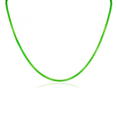 China Neon Snake Minimal Bead Box Rope Stainless Steel Fashion Jewelry /Tiny /Fancy Choker Chain Necklace for sale