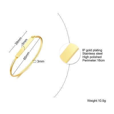 China Environmental Friendly Simple Design New Style Handmade Bracelet Stainless Steel Bracelet for sale