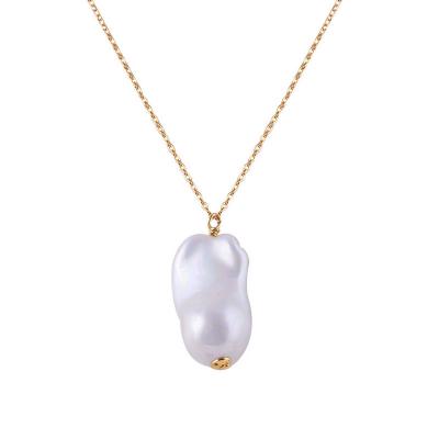 China Tahitian Minimal Chic Natural Baroque Pearl Jewelry /Tiny /Fancy Jewelry Pending Necklace For Women Men for sale