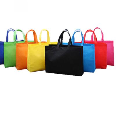 China Custom Logo Printing Handled Non Woven Shopping Bag Non Woven Tote Bags for sale