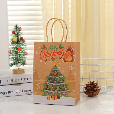 China Recycled Materials Wholesale Craft Custom Brown Kraft Paper Shopping Bag Extra Large Bottom Wide Kraft Bottom Wide Kraft Paper Bags For Christmas for sale