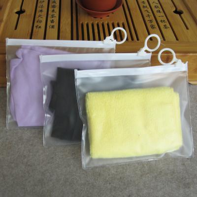 China Recycled Materials PVC Bag Zipper Storage Ziplock Bag For Cosmetic/Underwear Storage Bag Packing Sock Clear Pouch 16x13cm for sale