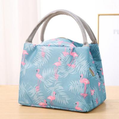 China 2022 Cooler Portable Waterproof Lunch Bag Canvas Lunch Bag Thermal Insulated Food Picnic Lunch Bags For Women Kids for sale