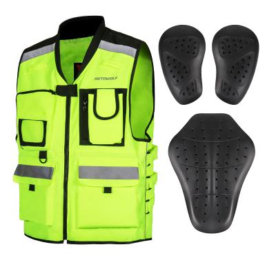 China Motowolf Adjustable Leather Motorcycle Safety Racing Vest Design For Motorbike/Bike for sale