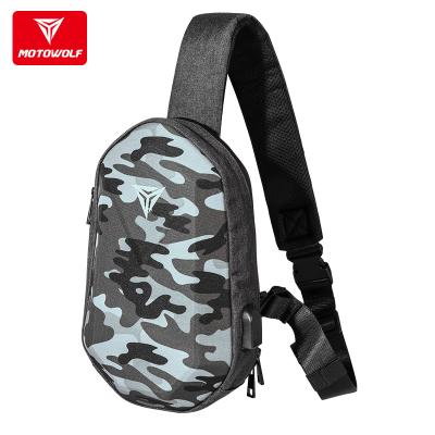 China MOTOWOLF Custom Waterproof Pack Shoulder Chest Bag With Usb Crossbags For Men Messenger Chest for sale