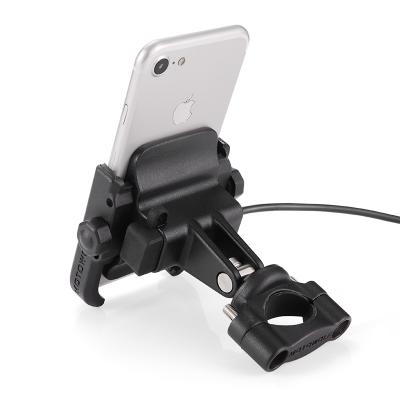 China Motowolf Metal Waterproof 12-80V Universal Motorbike riding Gps Motorcycle Phone Mount Holder USB for sale