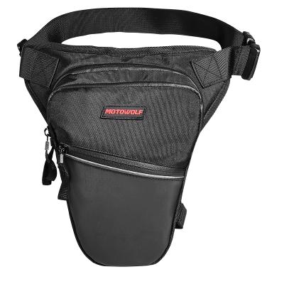 China MOTOWOLF Motorcycle Waterproof Reflective Legging With Bag WomansThigh Fanny Pack Wait Belt Bag And Leg for sale