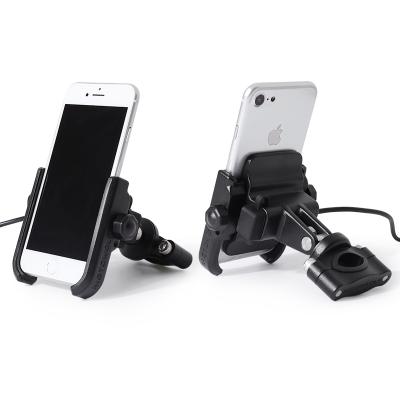 China Motowolf Phone Usb Aluminum Rotatable Outdoor Cycling Gps Motorcycle Phone Holder With Charger for sale