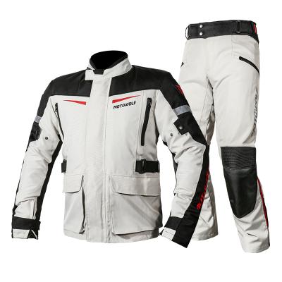 China MOTOWOLF Winter Warm Motorbike Jacket Super Coat Motorcycle Riding Jackets With CE Protection for sale