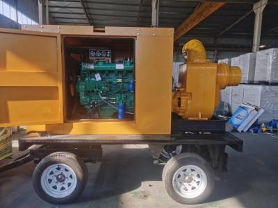 China Bomba de riego diesel amarilla Bomba de agua móvil 220Volt 50Hz en venta