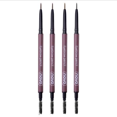 China Waterproof Double-Headed Automatic Rotation Flexible Micro-Carved Eyebrow Pencil for sale