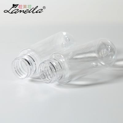 China 50ML Hand Sanitizer 2 Bottles Empty Cosmetic Bottle Transparent PET Travel Plastic Bottle Can Be Filled for sale