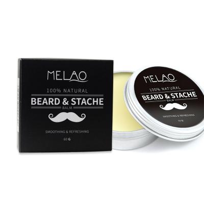 China Private Label 100% Natural Beard Regenerating and Stache Balm Nourishing Jars for Beard Stache Care for sale